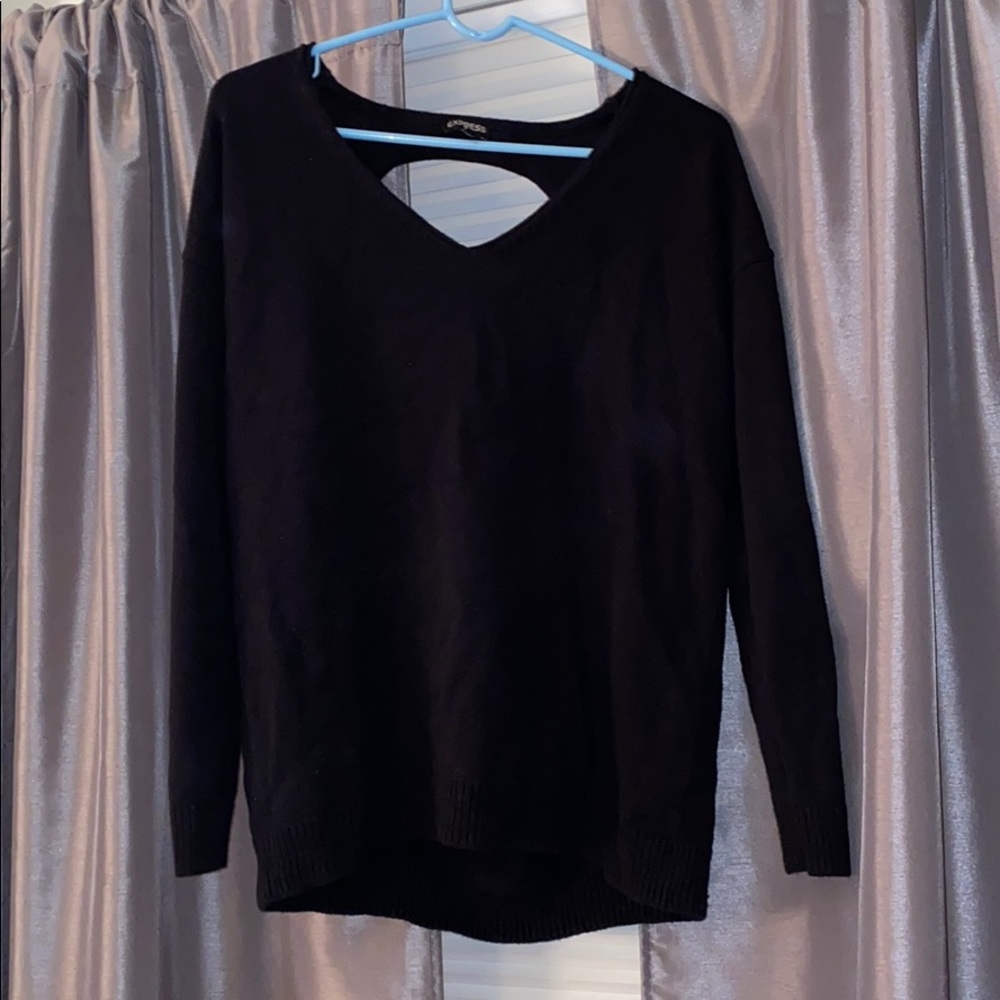 Black Distressed Sweater